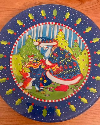 Piatto di Natale nuovo senza scatola 33 cm