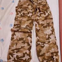 Pantaloni in cotone mimetici Nuovi