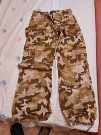 Pantaloni in cotone mimetici Nuovi