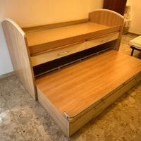 Letto a castello a scomparsa 2 posti letto