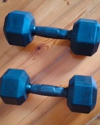 2 manubri da 7,5 kg dechatlon nuovi