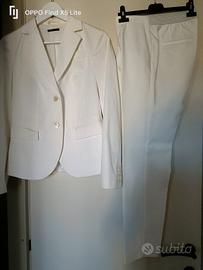 completo giacca e pantaloni bianco