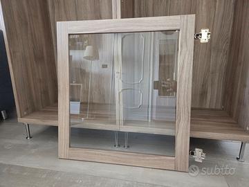 Anta vetro IKEA BESTA - Colore noce mord. grigio