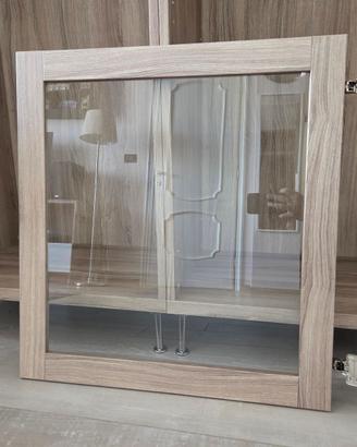 Anta vetro IKEA BESTA - Colore noce mord. grigio