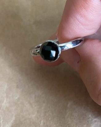 Anello con pietra nera size 14 BROSWAY