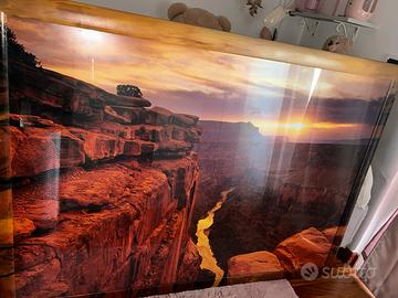 Quadro Grand Canyon con cornice dipinta