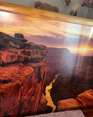 Quadro Grand Canyon con cornice dipinta