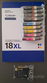 Cartuccia Epson 18 Giallo + Multipack Coloran 18XL