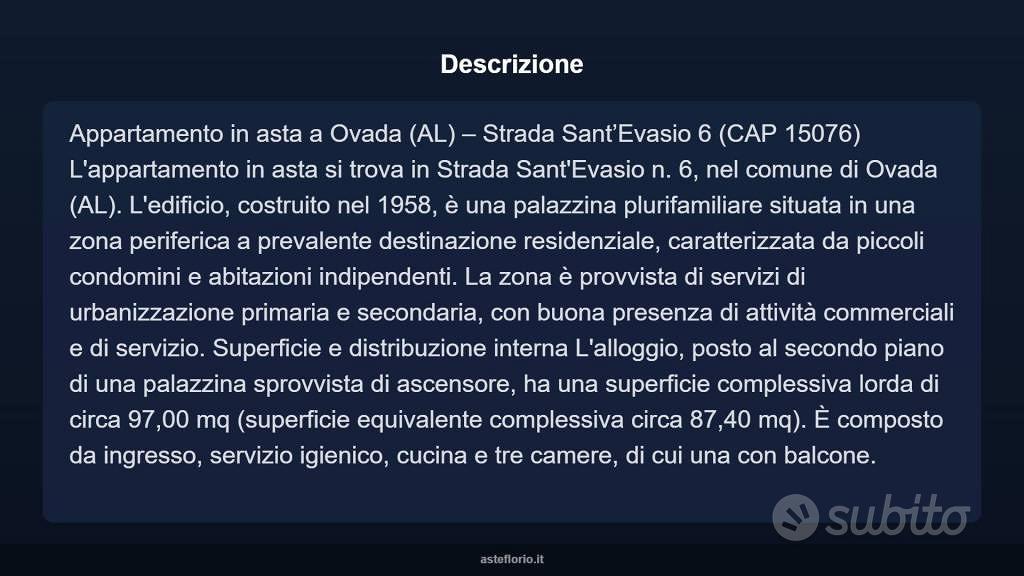 Appartamento – Ovada, Alessandria - Vista 5