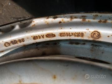 4 cerchi fiat doblo' 6 1/2J x 14