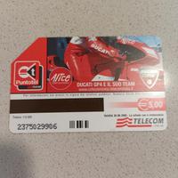 Scheda telefonica vintage usata Ducati 