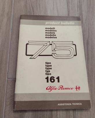 alfa 75 product bulletin multilingue originale 