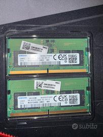 Memoria ram 16gb (2x8gb) sodimm NUOVI