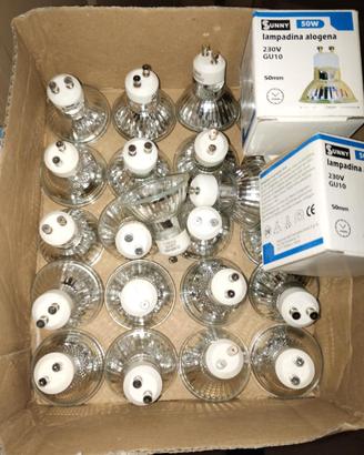 Lampadine alogene G10 50W 24 pezzi