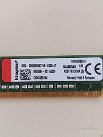 moduli RAM Kingston DDR3 4gb