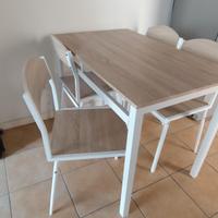 set tavolo con 4 sedie