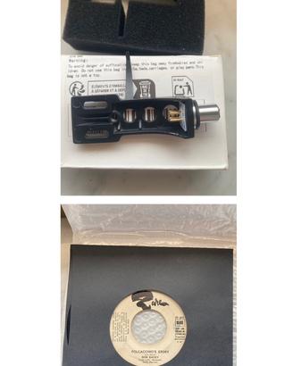 Headshell per giradischi + vinile 45 giri