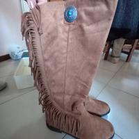stivali lunghe con frange Fashion
