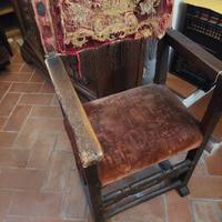 Poltrona / Seggiolone antico in legno – Epoca 300 