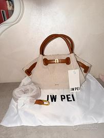 Borsa Jw Pei Hana tela marrone nuova