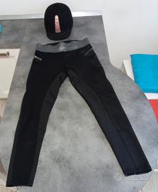 pantaloni equitazione + casco equitazione 