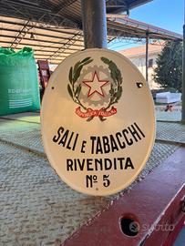 Insegna smaltata sali e tabacchi