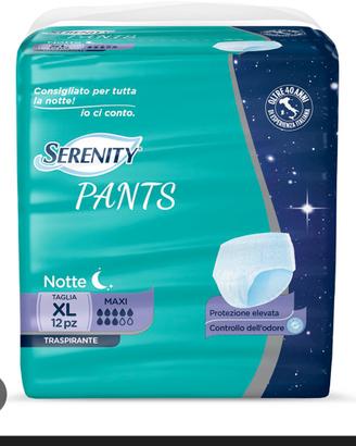 Pants Serenity Notte taglia XL 4 confezioni