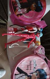 personaggi  Miraculous Lady Bug e borsette