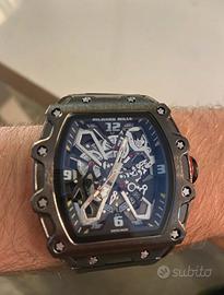 Orologio scheletrato nero