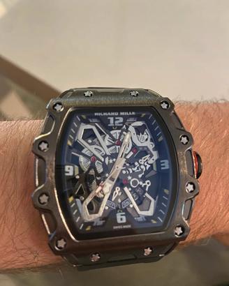 Orologio scheletrato nero