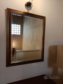 Specchio classico 73x93 Cornice legno dorata