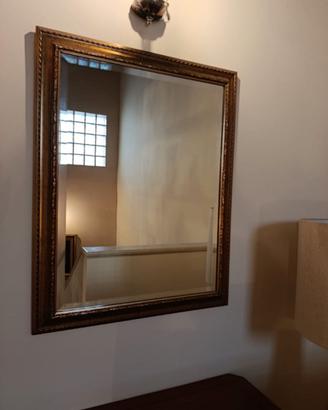 Specchio classico 73x93 Cornice legno dorata