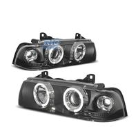 FARI BMW E36 90-99 ANGEL EYES FONDO NERO CCFL