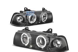 FARI BMW E36 90-99 ANGEL EYES FONDO NERO CCFL