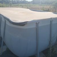 Piscina completa di pompa e accessori 
