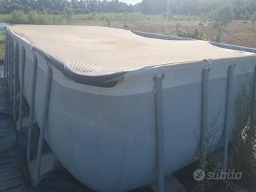Piscina completa di pompa e accessori 