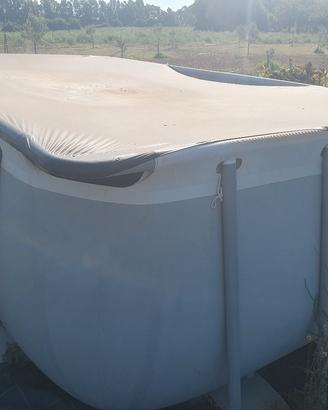 Piscina completa di pompa e accessori 