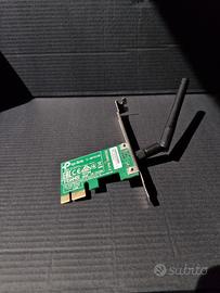 Scheda Wi‑Fi TP-Link PCIe con antenna