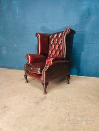 Poltrona Chester Chesterfield Queen anne inglese 