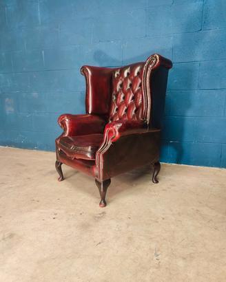 Poltrona Chester Chesterfield Queen anne inglese 