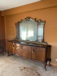 Specchiera buffet anni 60 vintage