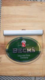 insegna luminosa vintage Beck's