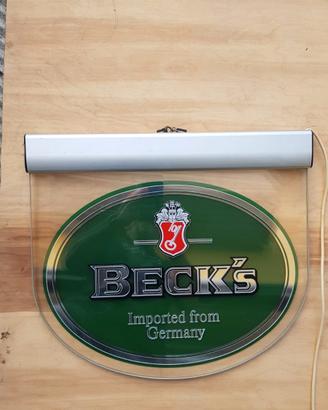 insegna luminosa vintage Beck's