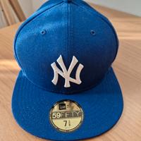 cappellino New Era 59FIFTY NY misura 7 3/8 blu