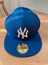 cappellino New Era 59FIFTY NY misura 7 3/8 blu