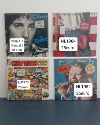 Vinili Springsteen-Marley-Joplin -33GIRI-LP dischi