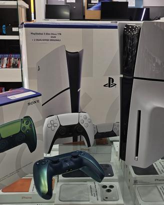 PLAYSTATION 5 SLIM DISCO 1TB + 2 DUALSENSE