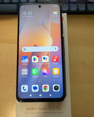 REDMI NOTE 11S 5G 4GB RAM 128GB ARCHIVIAZIONE NERO