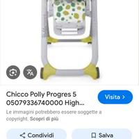 Seggiolone pappa chicco