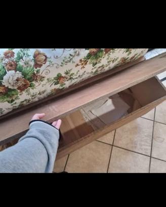 panca apribile di legno fatta a mano